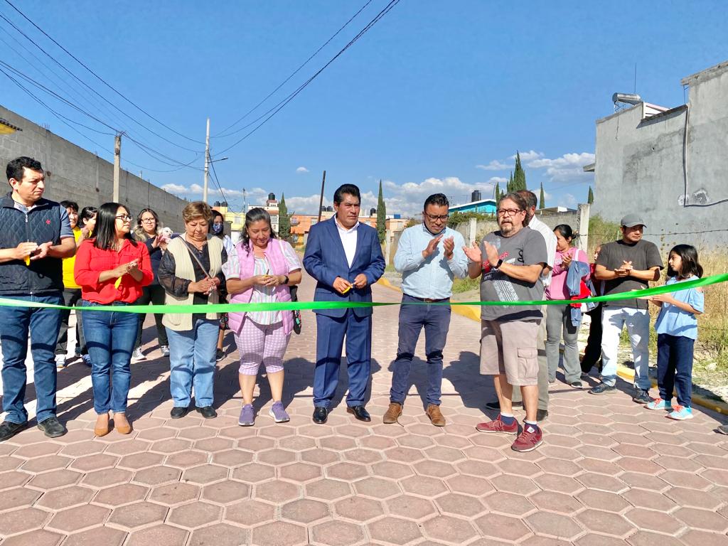 Obras en calle Malintzi de la Sección 1a. de Zacatelco, una realidad añorada por años